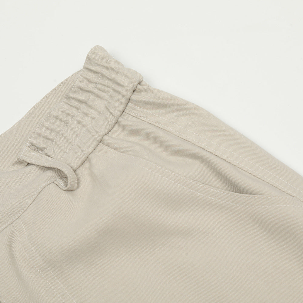 EVRSK8 Trousers: Solid Color Loose Casual Men