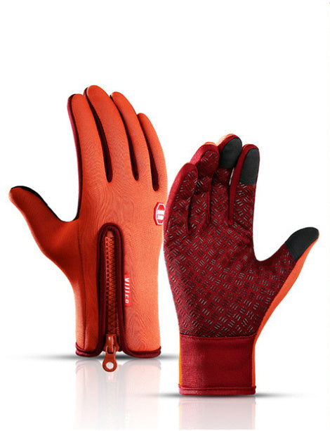 EVRSK8 Riding Gloves: Touch Screen Motorcycle Sliding Waterproof Sports Gloves With Fleece