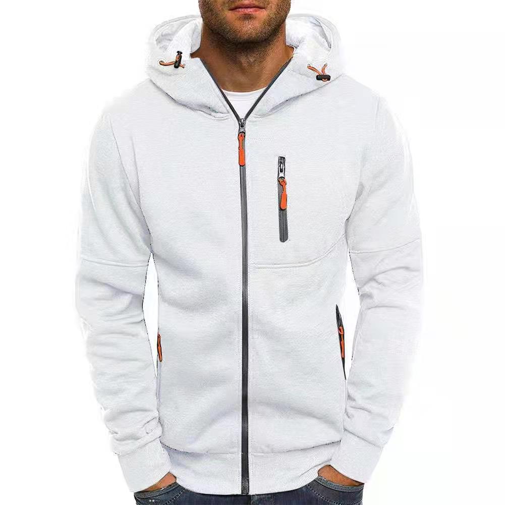 EVRSK8 Zippered Hoodie: Casual Hooded Sweater Solid Color Sports Fitness Jackets Cardigan