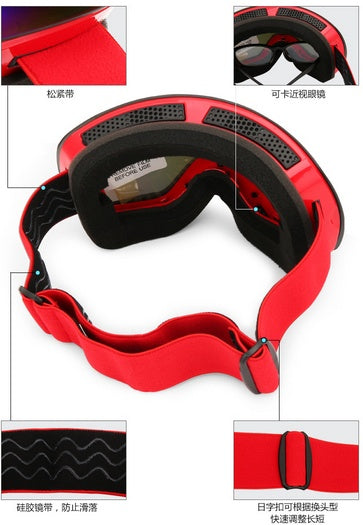 EVRSK8 Snowboarding Goggles: Winter Snow Sports with Anti-fog UV Protection for Men Women Youth Skating mask