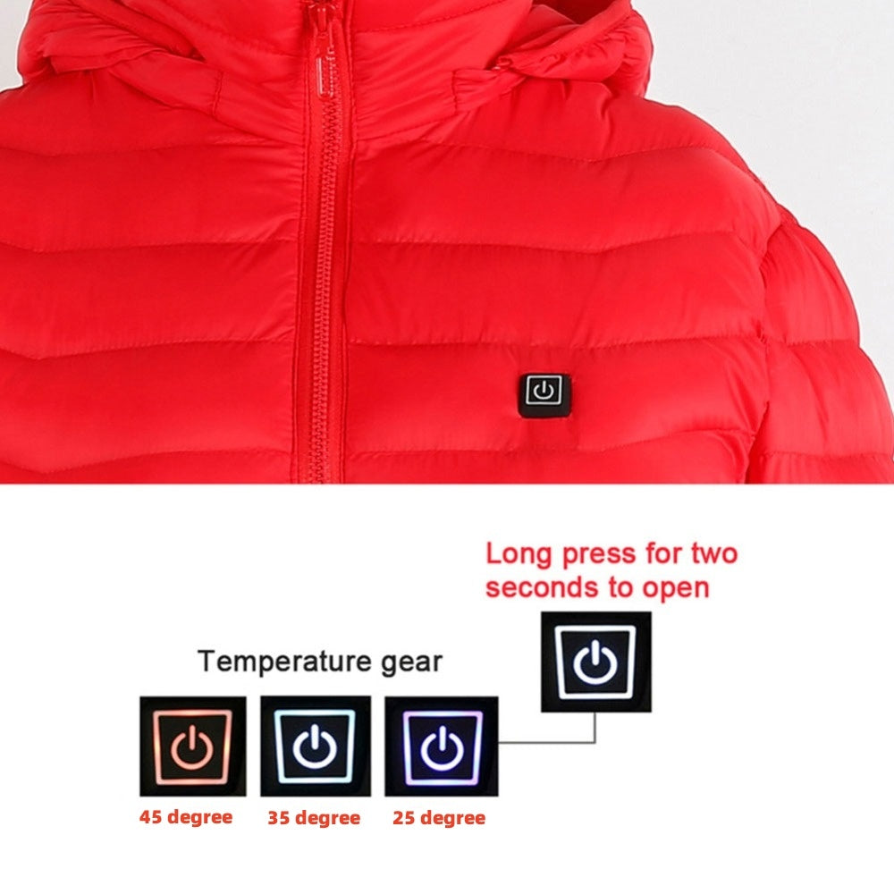 EVRSK8 Jacket: Heated Coat USB Electric Thermal Cotton Warm Autumn Winter (Power Bank not included)