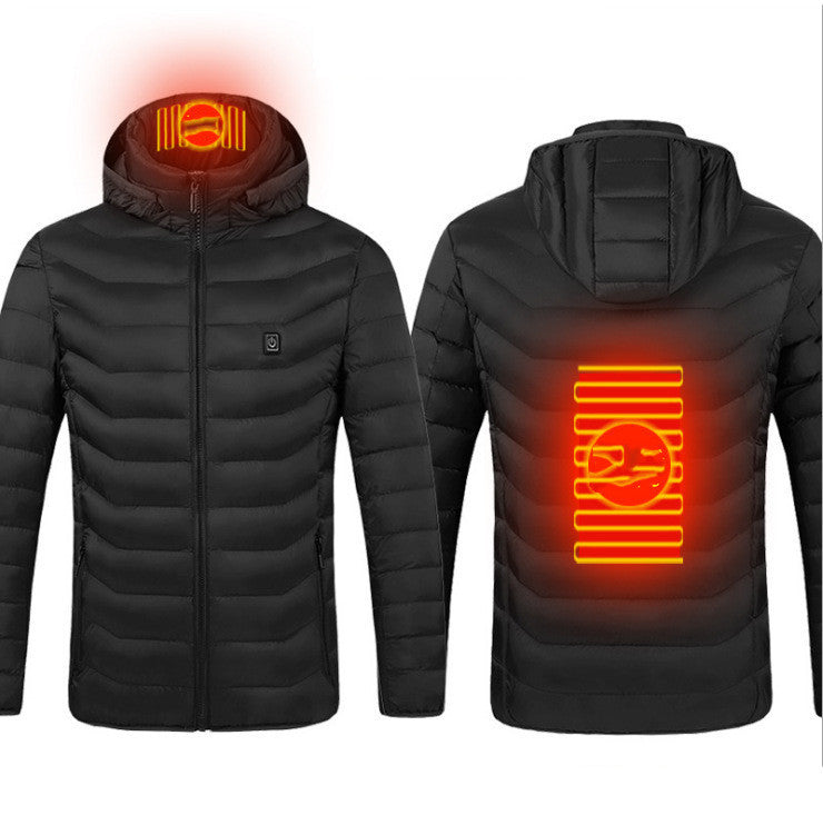 EVRSK8 Jacket: Heated Coat USB Electric Thermal Cotton Warm Autumn Winter (Power Bank not included)