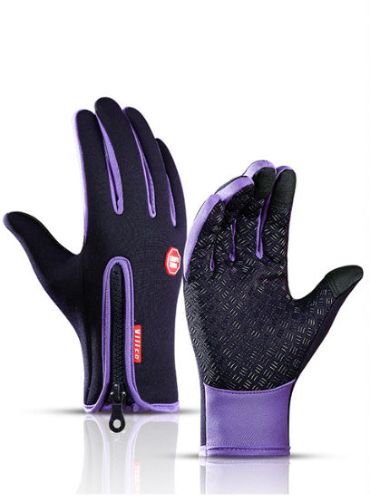 EVRSK8 Riding Gloves: Touch Screen Motorcycle Sliding Waterproof Sports Gloves With Fleece