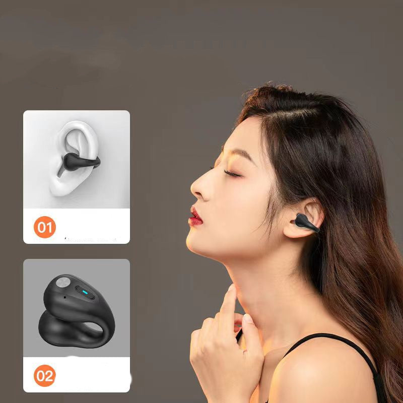 EVRSK8 Earbuds: Sports Bone Conduction Headphones TWS Earbuds Ear Clip Bluetooth 5.3 Touch Wireless Earphone In-Ear Bass HIFI Sports Headset