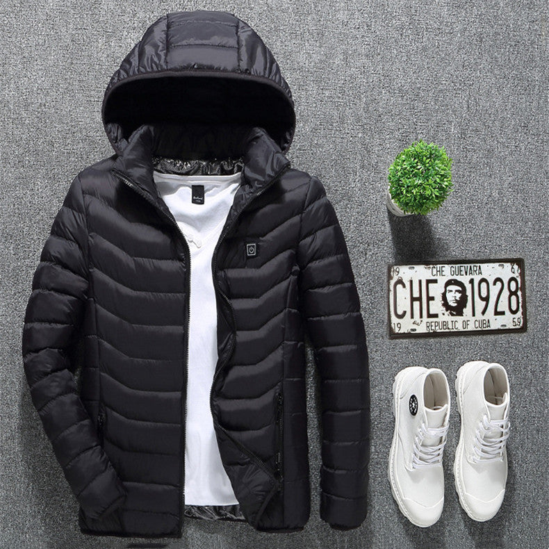 EVRSK8 Jacket: Heated Coat USB Electric Thermal Cotton Warm Autumn Winter (Power Bank not included)