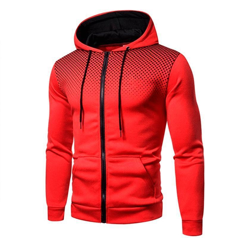 EVRSK8 Zippered Sports Shirt: Sweater Men's Fitness Zip-up