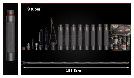 EVRSK8 Multipurpose Walking Stick: Outdoor Alpenstock Hiking Camping Equipment Multifunctional