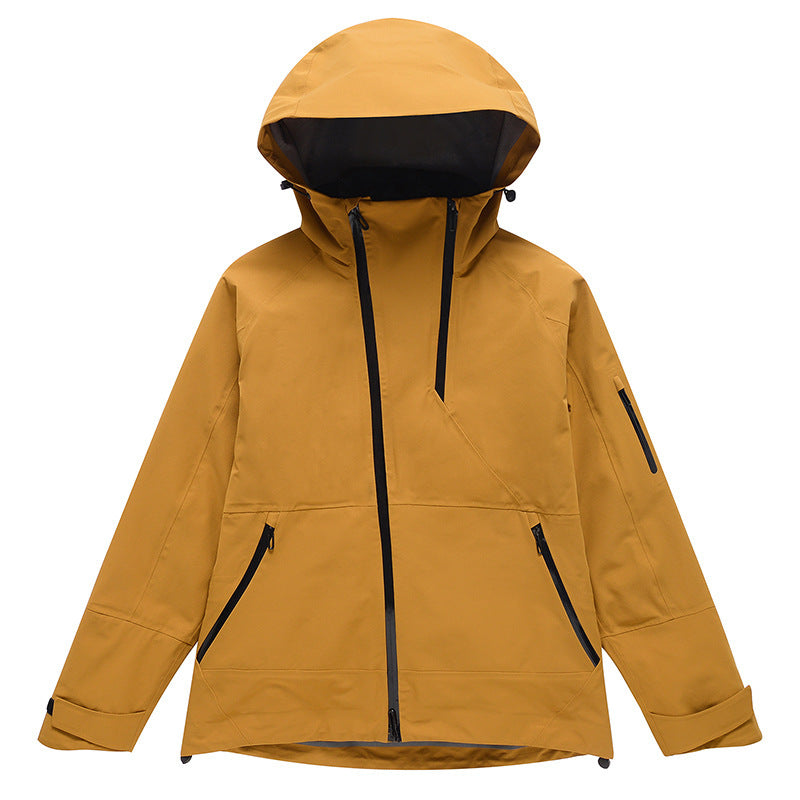 EVRSK8 Snowboard Coat and Liner: Thin Outdoor Windproof Waterproof Veneer Double Plate Snowboarding