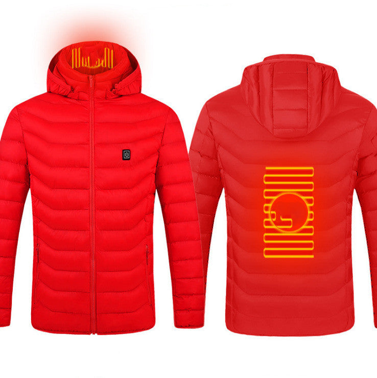 EVRSK8 Jacket: Heated Coat USB Electric Thermal Cotton Warm Autumn Winter (Power Bank not included)