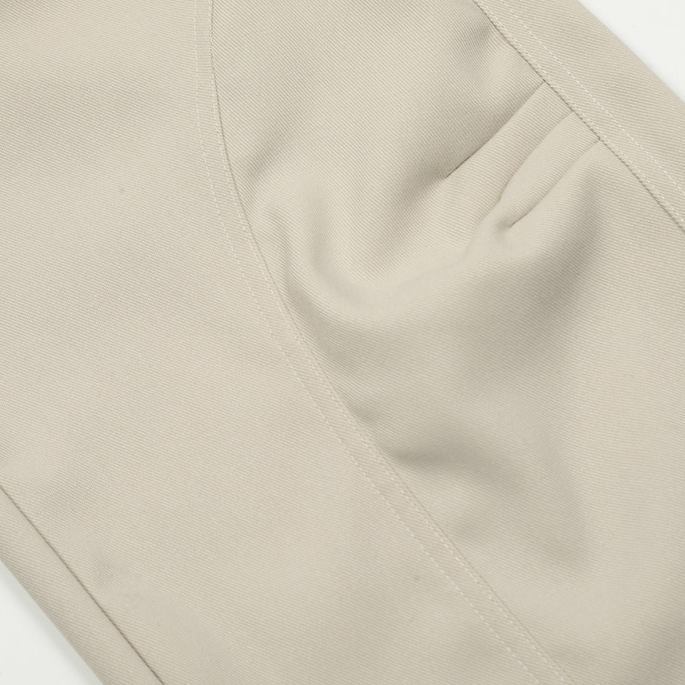 EVRSK8 Trousers: Solid Color Loose Casual Men