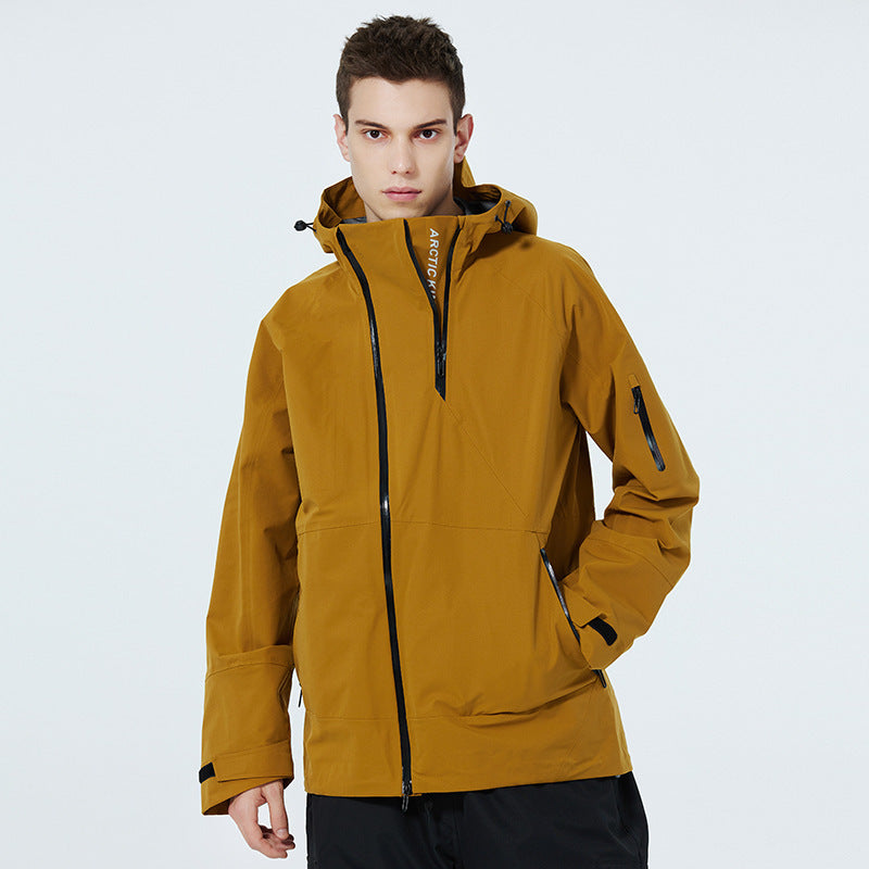 EVRSK8 Snowboard Coat and Liner: Thin Outdoor Windproof Waterproof Veneer Double Plate Snowboarding