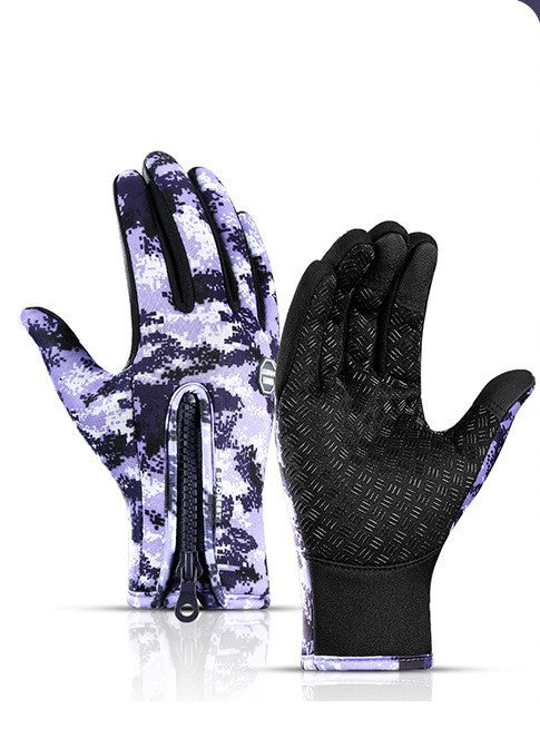 EVRSK8 Riding Gloves: Touch Screen Motorcycle Sliding Waterproof Sports Gloves With Fleece