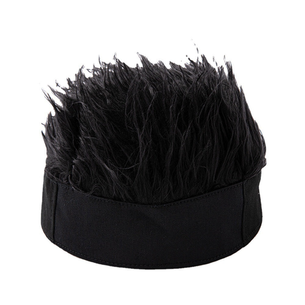 EVRSK8 Wig Beanie: Handsome Simulation Short Fake Hair Wig Retro