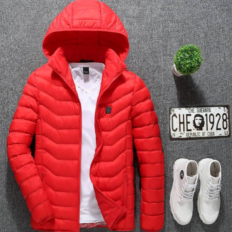 EVRSK8 Jacket: Heated Coat USB Electric Thermal Cotton Warm Autumn Winter (Power Bank not included)