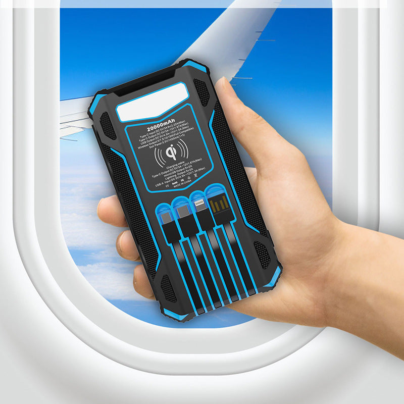 EVRSK8 Solar Power Pack: Three Fold Bank Folding Outdoor Portable Large Capacity Mobile Power Supply