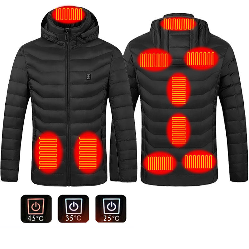 EVRSK8 Jacket: Heated Coat USB Electric Thermal Cotton Warm Autumn Winter (Power Bank not included)