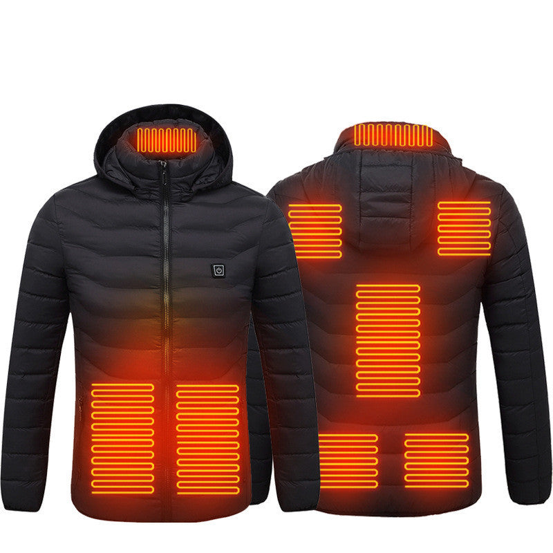 EVRSK8 Jacket: Heated Coat USB Electric Thermal Cotton Warm Autumn Winter (Power Bank not included)