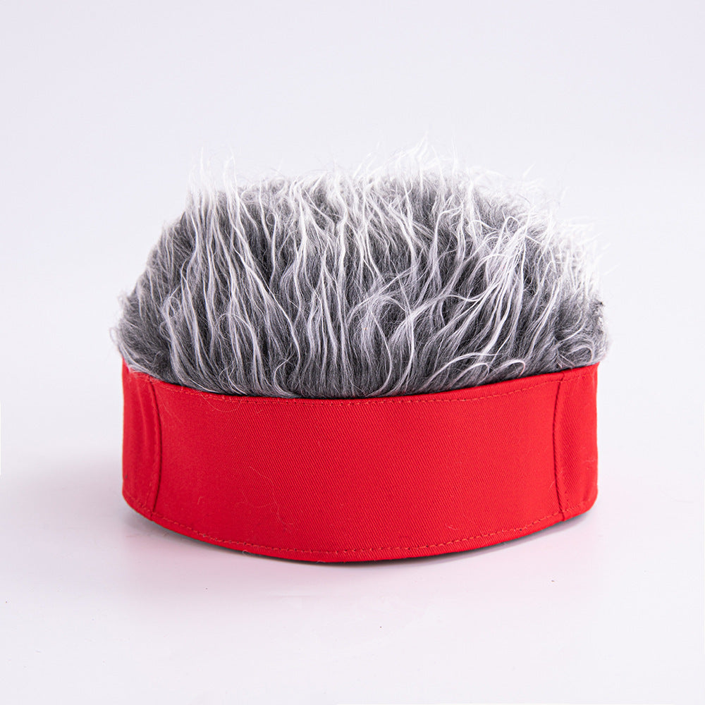 EVRSK8 Wig Beanie: Handsome Simulation Short Fake Hair Wig Retro